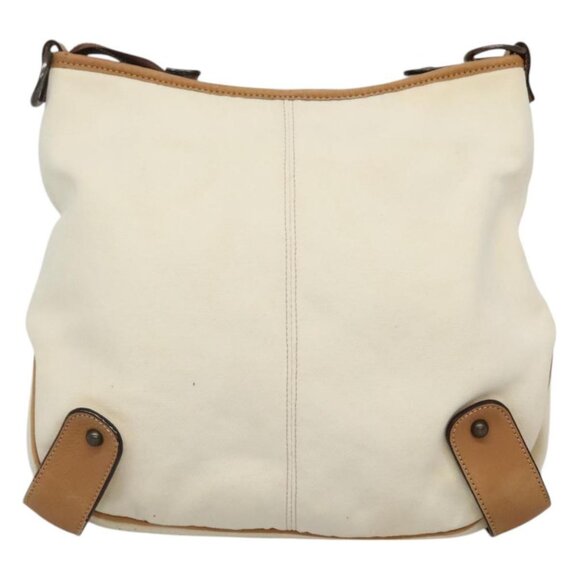 BURBERRY Blue Label Shoulder Bag Canvas White Auth bs23896 - Picture 3 of 16